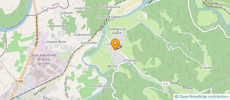 localisation de l'entreprise MADAME AMANDINE TREVISAN  GAGNAC-SUR-CERE