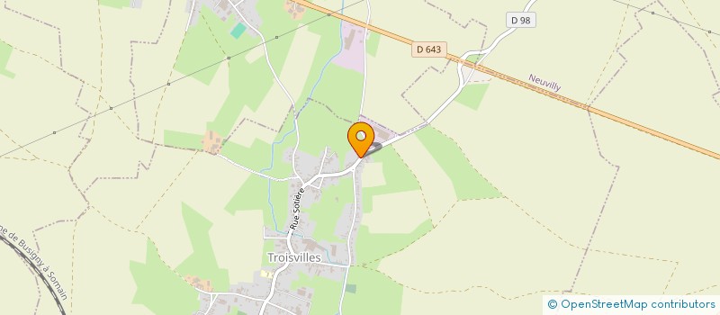 localisation de l'entreprise MADAME AMANDINE TRIBOUT  TROISVILLES