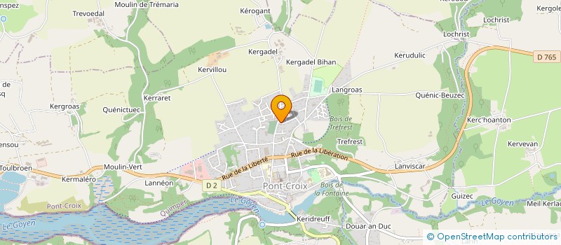 localisation de l'entreprise MADAME AMANDINE TRIVIDIC  LANDUDEC