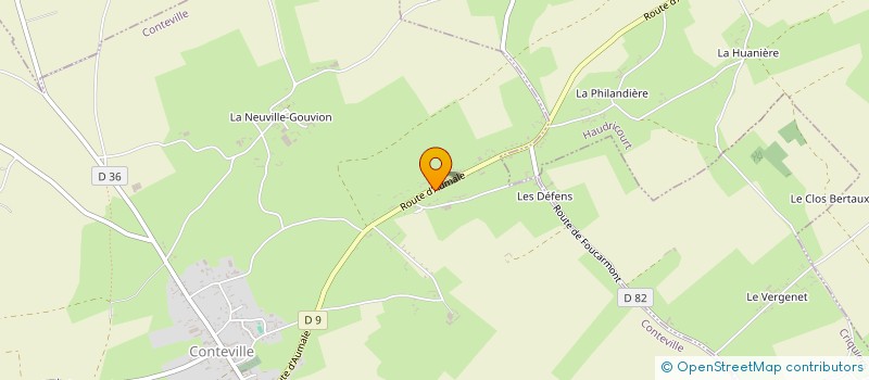 localisation de l'entreprise MADAME AMANDINE VAILLANT  CONTEVILLE