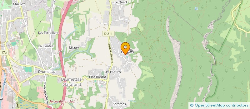 localisation de l'entreprise MADAME AMANDINE VALLET  DRUMETTAZ-CLARAFOND