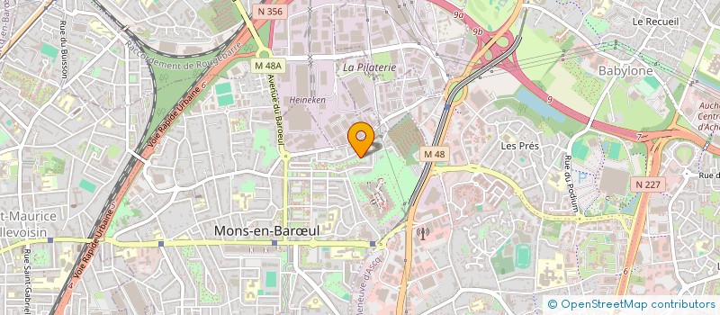 localisation de l'entreprise MADAME AMANDINE VANDERMARLIERE  MONS-EN-BARUL