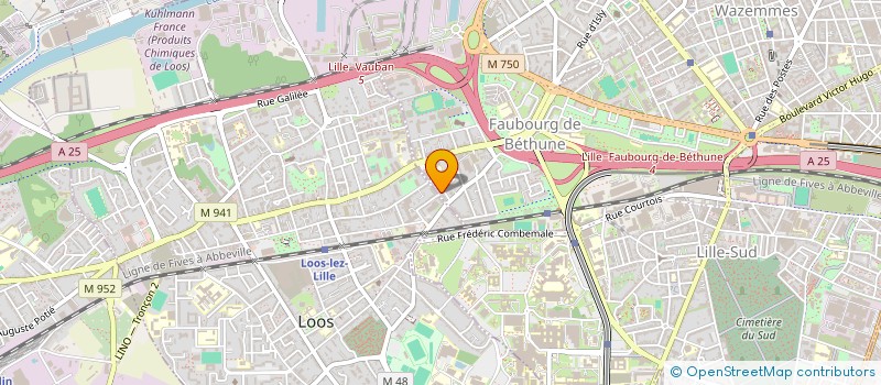 localisation de l'entreprise MADAME AMANDINE VANPEENE à LILLE