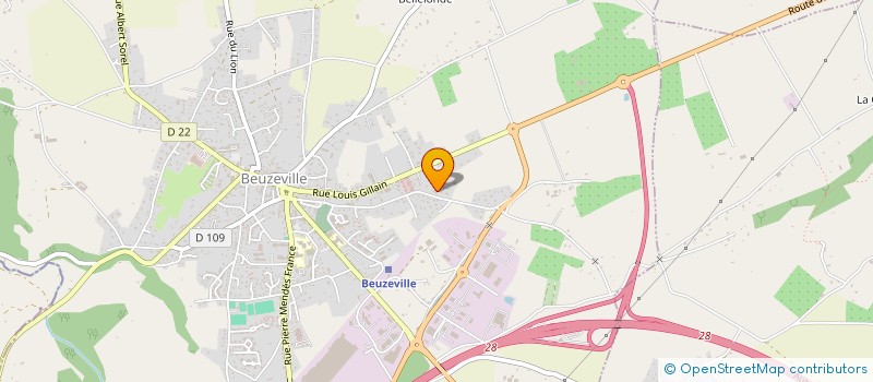 localisation de l'entreprise MADAME AMANDINE VATIN  BEUZEVILLE