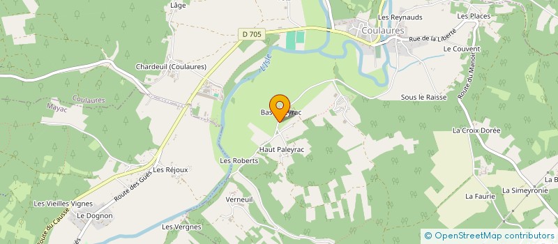 localisation de l'entreprise MADAME AMANDINE VENANT  COULAURES