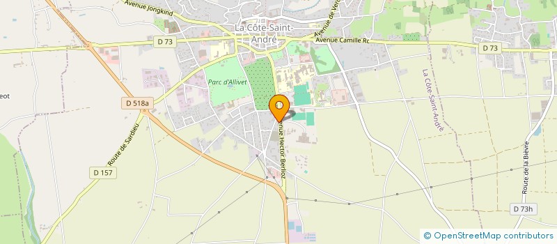 localisation de l'entreprise MADAME AMANDINE VERPILLON à LA COTE-SAINT-ANDRE