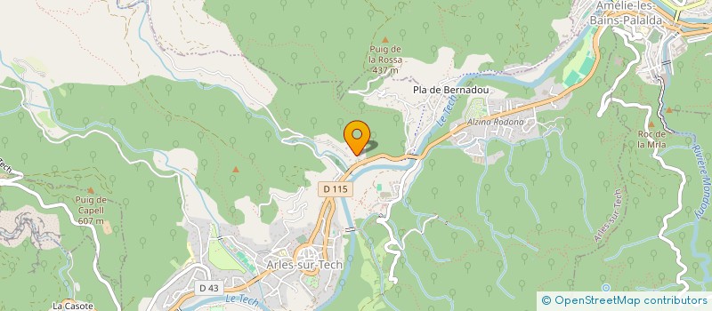 localisation de l'entreprise MADAME AMANDINE VERRY  ARLES-SUR-TECH