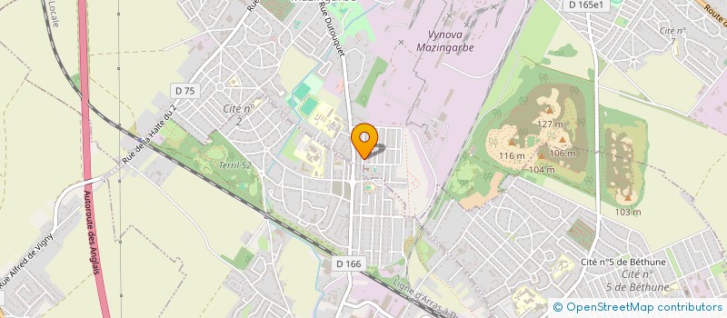 localisation de l'entreprise MADAME AMANDINE VIGER  MAZINGARBE