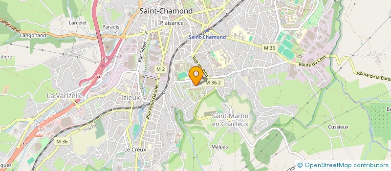 localisation de l'entreprise MADAME AMANDINE VIGIER  SAINT-CHAMOND