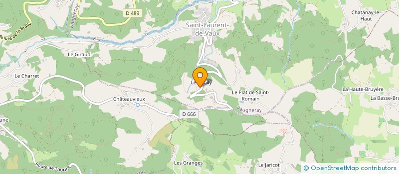 localisation de l'entreprise MADAME AMANDINE VILLEDIEU  VAUGNERAY