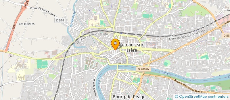 localisation de l'entreprise MADAME AMANDINE VIVIER  ROMANS-SUR-ISERE