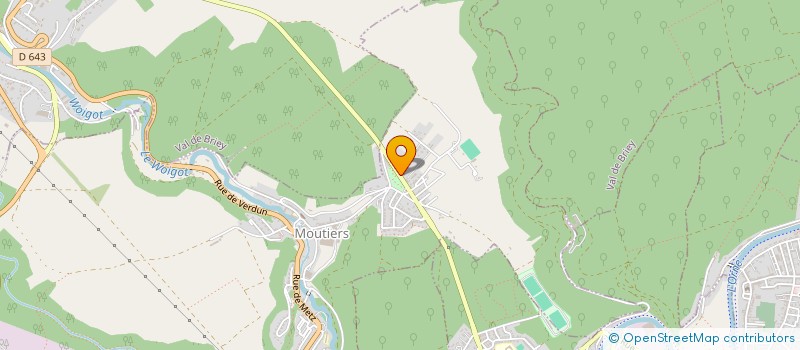 localisation de l'entreprise MADAME AMANDINE WAMYTAN  MOUTIERS