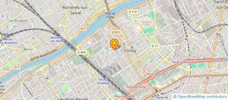 localisation de l'entreprise MADAME AMANDINE WAWRYK à CLICHY