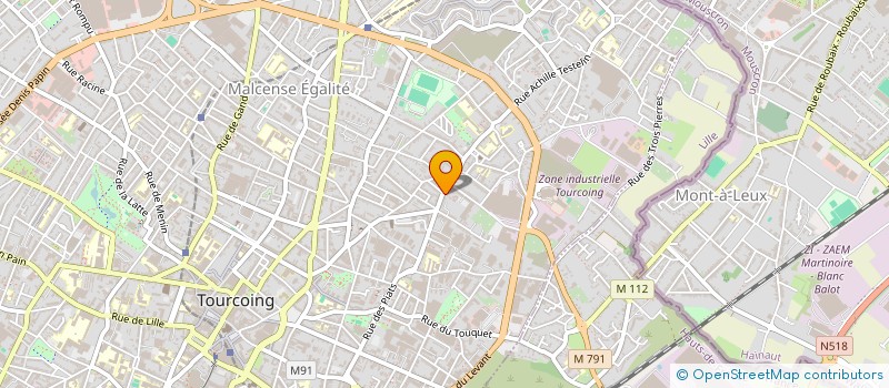 localisation de l'entreprise MADAME AMANDINE WILLEMAN  TOURCOING