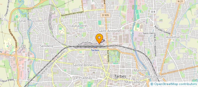 localisation de l'entreprise MADAME AMANDINE ZAMUNER  TARBES