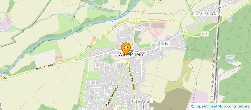 localisation de l'entreprise MADAME AMANI ABDELAZIZ  WITTELSHEIM