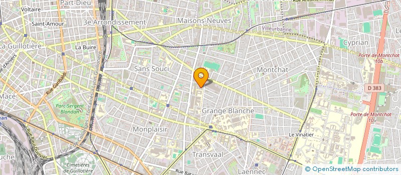 localisation de l'entreprise MADAME AMANI COFFI  LYON