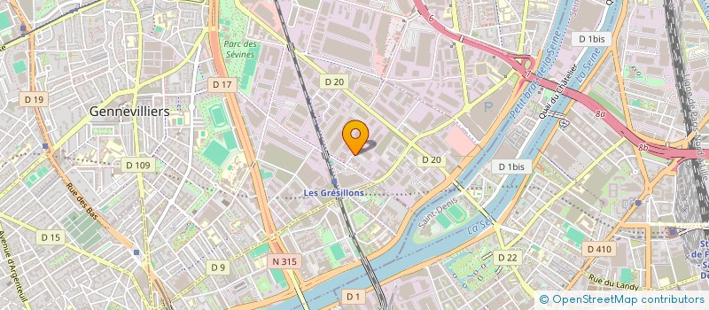 localisation de l'entreprise MADAME AMARA AYESTARAN SANCHEZ  GENNEVILLIERS