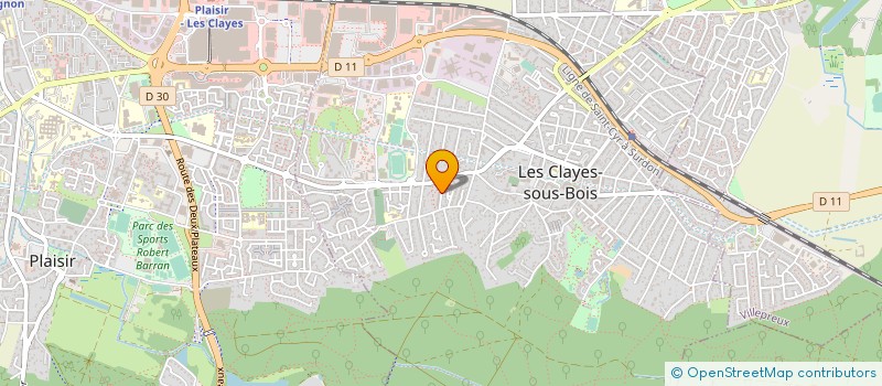 localisation de l'entreprise MADAME AMARIA BELLATRECHE à LES CLAYES-SOUS-BOIS