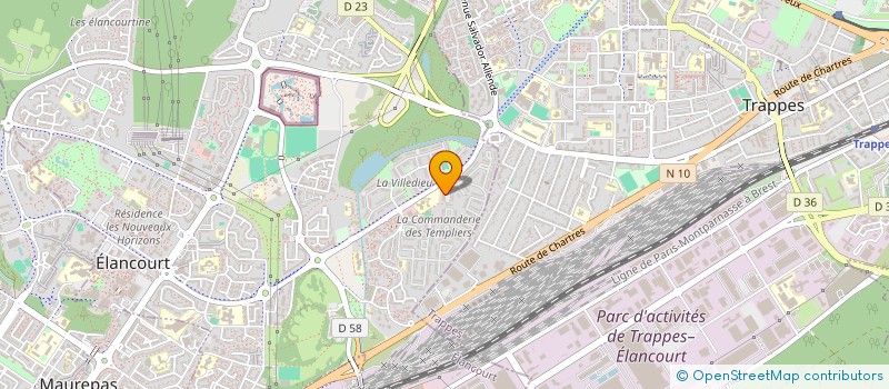 localisation de l'entreprise MADAME AMARIA KHALDI  ELANCOURT