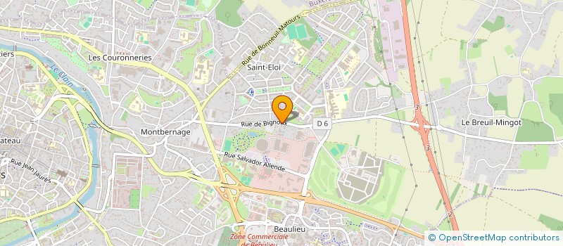localisation de l'entreprise MADAME AMARYNTHE SERRE  POITIERS