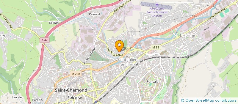 localisation de l'entreprise MADAME AMAYA DARRAS  SAINT-CHAMOND