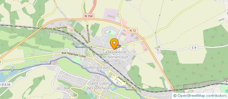 localisation de l'entreprise MADAME AMBRE AUBERT  LA MADELEINE-DE-NONANCOURT