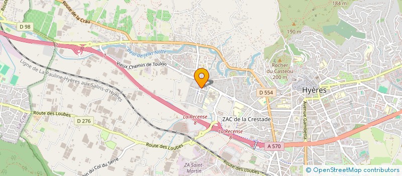 localisation de l'entreprise MADAME AMBRE AUGER à HYERES