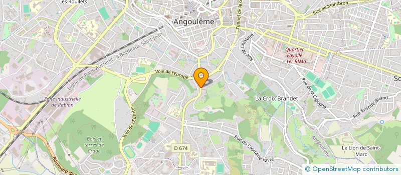 localisation de l'entreprise MADAME AMBRE BENADDA à ANGOULEME