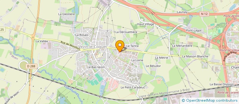 localisation de l'entreprise MADAME AMBRE BERTHOMMIER  VEZIN-LE-COQUET