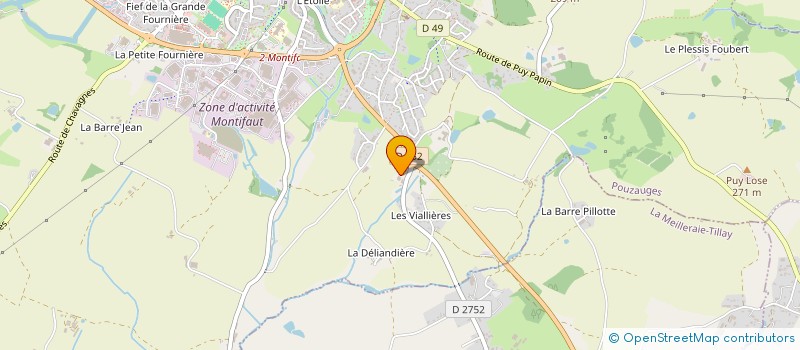 localisation de l'entreprise MADAME AMBRE BILLY  POUZAUGES