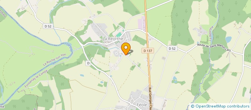 localisation de l'entreprise MADAME AMBRE BONNET  LA REORTHE