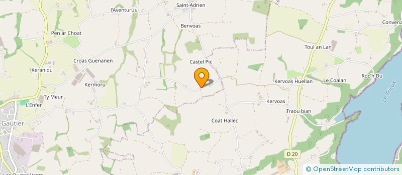 localisation de l'entreprise MADAME AMBRE BOUBAKER  PLEUMEUR-GAUTIER