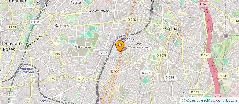 localisation de l'entreprise MADAME AMBRE BOUSSEBATA à BAGNEUX