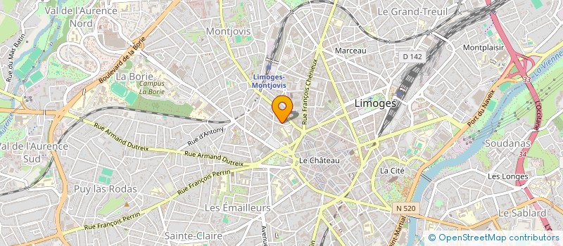 localisation de l'entreprise MADAME AMBRE CALLANDREAU-DUFRESSE à LIMOGES