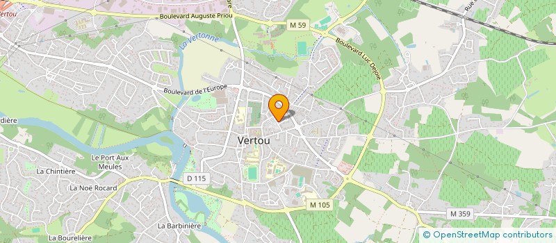 localisation de l'entreprise MADAME AMBRE CLEMENCEAU à VERTOU