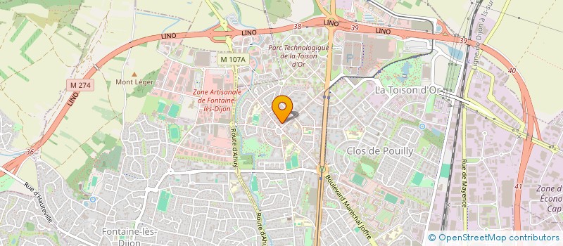 localisation de l'entreprise MADAME AMBRE CLEMENCET à DIJON