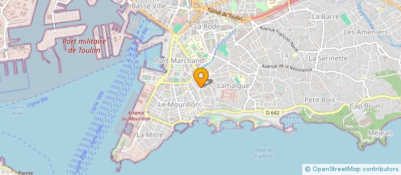 localisation de l'entreprise MADAME AMBRE DENECHAUD  TOULON