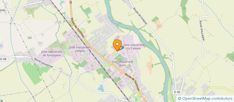 localisation de l'entreprise MADAME AMBRE DUMAREAU  AUTERIVE