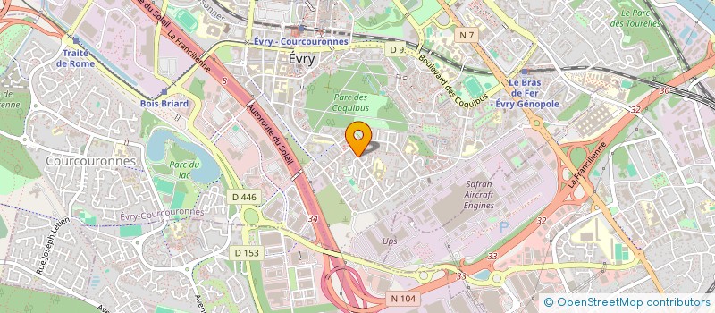 localisation de l'entreprise MADAME AMBRE DUPOUY-ABDALLAH  EVRY-COURCOURONNES