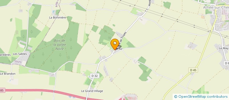 localisation de l'entreprise MADAME AMBRE FAUBLEE  ATHEE-SUR-CHER