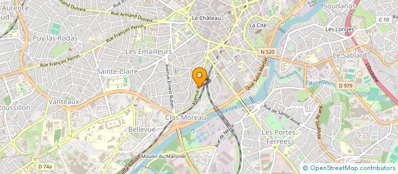 localisation de l'entreprise MADAME AMBRE FOURNIER  LIMOGES
