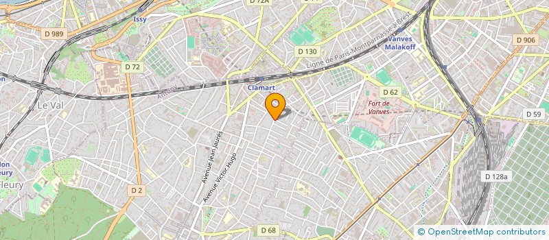 localisation de l'entreprise MADAME AMBRE GODIN à CLAMART