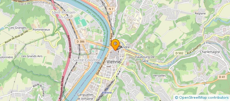 localisation de l'entreprise MADAME AMBRE HECTOR  VIENNE