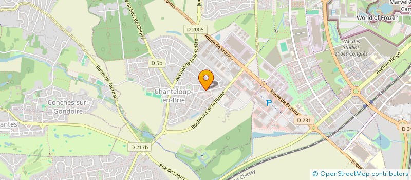 localisation de l'entreprise MADAME AMBRE LASSE  CHANTELOUP-EN-BRIE