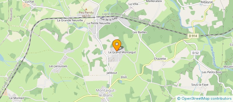 localisation de l'entreprise MADAME AMBRE LAZARO à MONTAIGUT-LE-BLANC