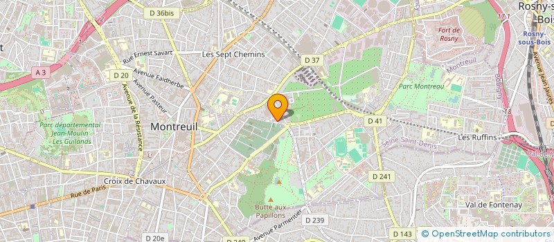 localisation de l'entreprise MADAME AMBRE LIGIER à MONTREUIL