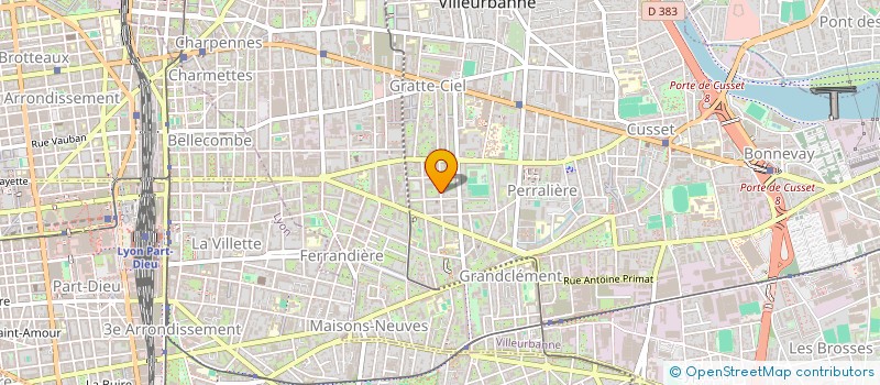 localisation de l'entreprise MADAME AMBRE MARQUE  VILLEURBANNE