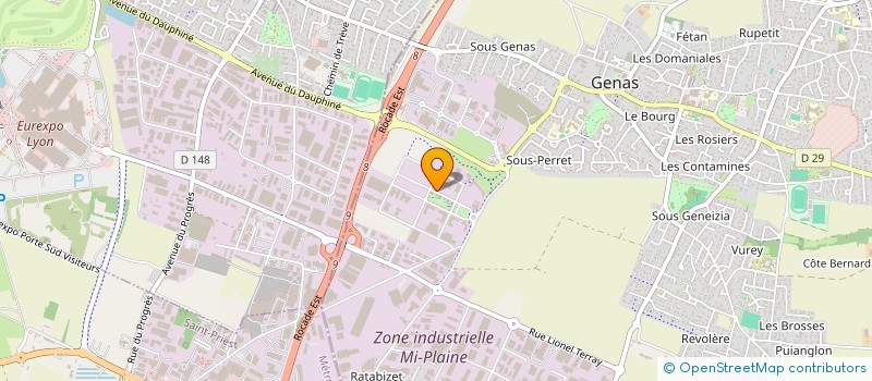 localisation de l'entreprise MADAME AMBRE MARRANCA  GENAS