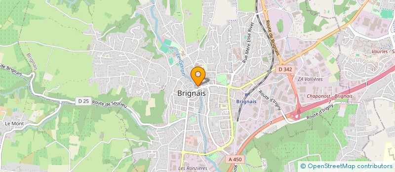 localisation de l'entreprise MADAME AMBRE MARTINET  BRIGNAIS